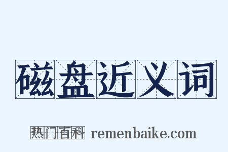磁盘近义词是什么意思的图片